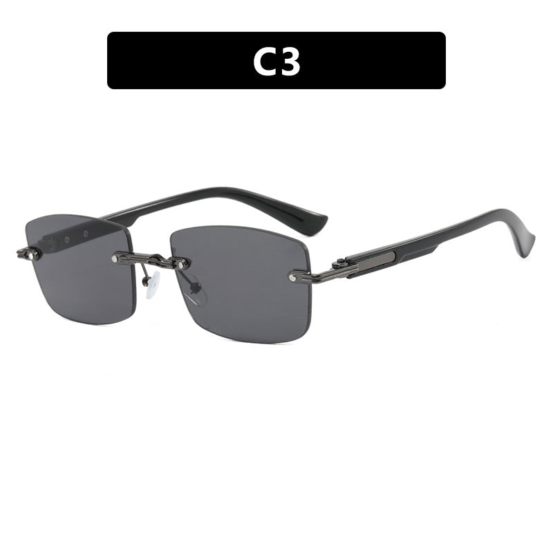 Dame kvadratisk solbrille med trefram og gradientlinser Skanto
