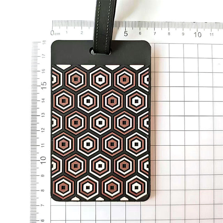 Unisex Retro Puzzle Piece Luggage Tag Skanto
