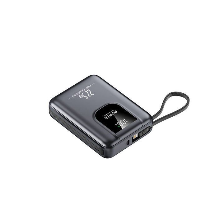Bærbar powerbank med hurtigladefunksjon og digital skjerm Skanto