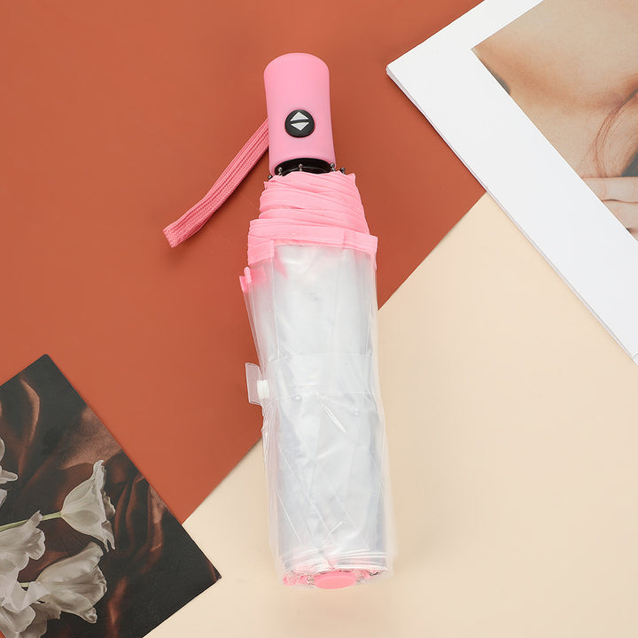 Unisex Automatisk Gjennomsiktig Paraply Skanto