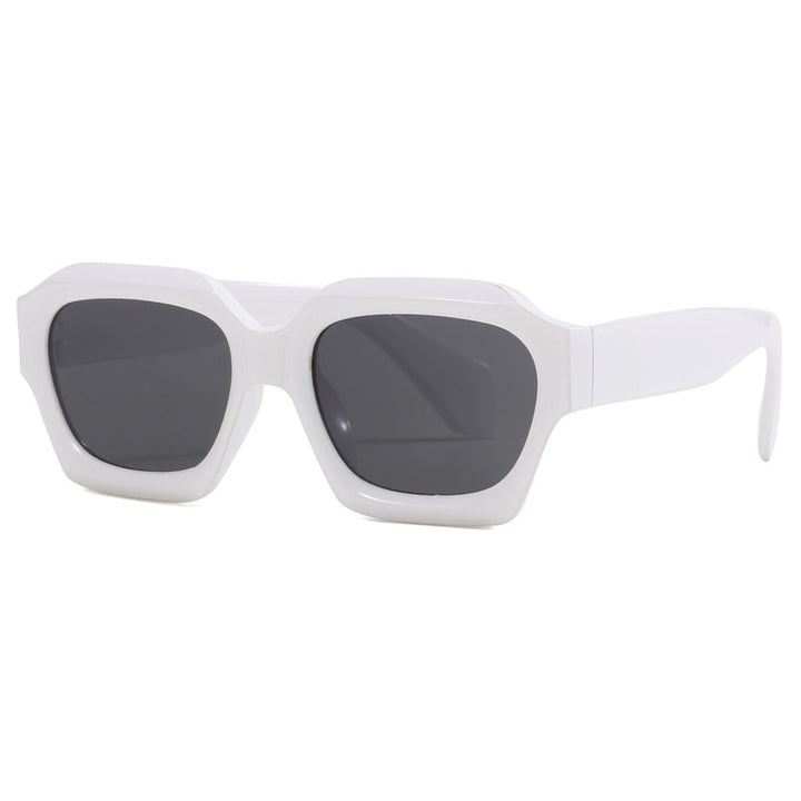 Dame modische geometriske oversized solbriller Skanto