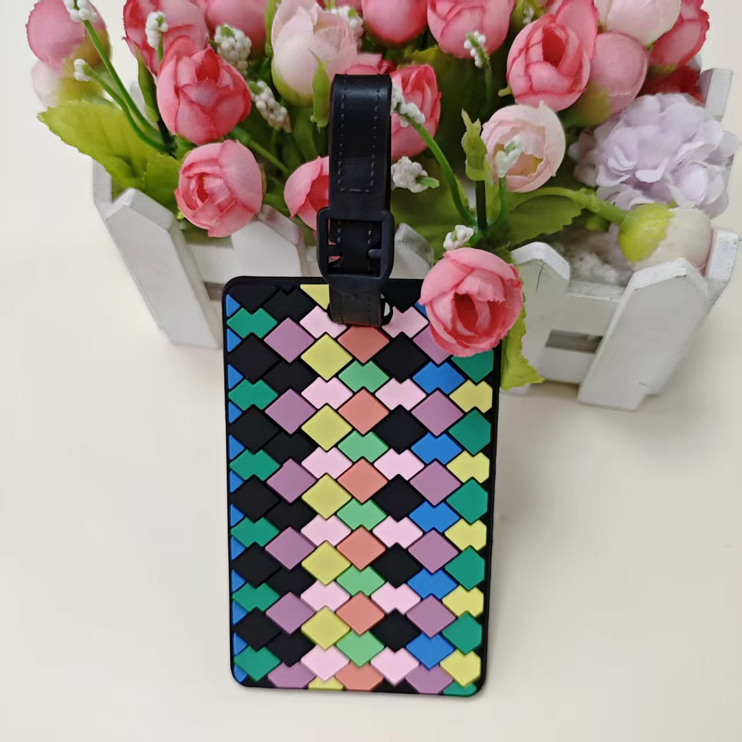 Unisex Geometric Pattern Luggage Identifier Skanto
