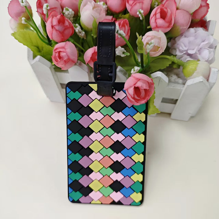 Unisex Geometric Pattern Luggage Identifier Skanto