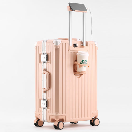 Unisex Smart Reise Koffert med USB Lader Port Skanto