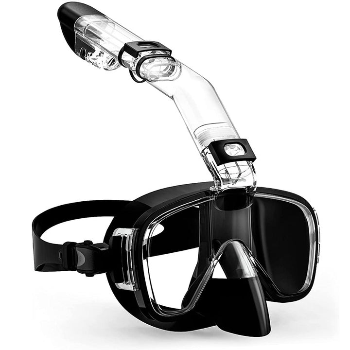 Tauchmaske med synsbeskyttelse og fleksibel snorkel Skanto