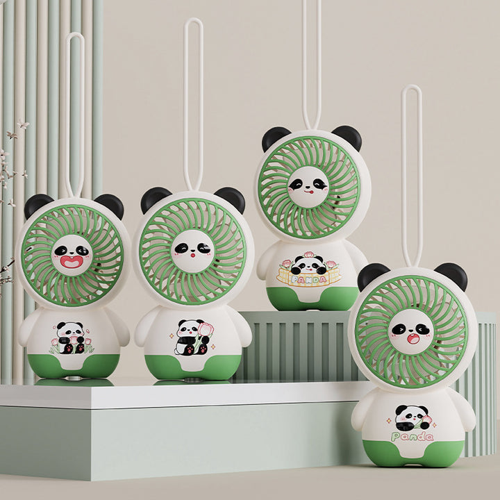 Dame Bærbar Håndvifte i søtt Panda-design Skanto