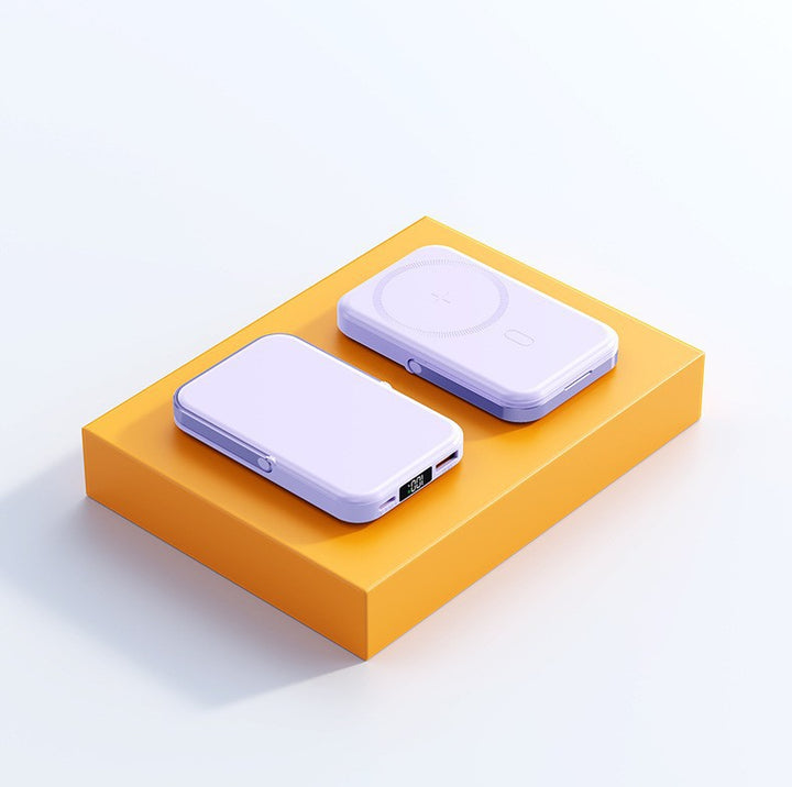 Bærbar trådløs powerbank med magnetfunksjon og digital skjerm Skanto