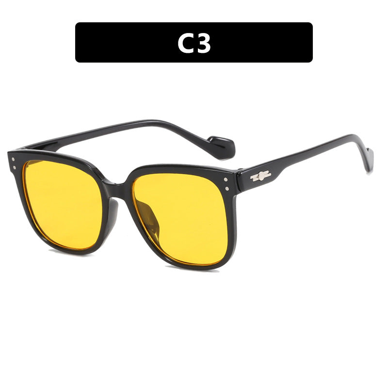 Dame firkantet solbrille med myk gradient og beskyttende UV-filter Skanto