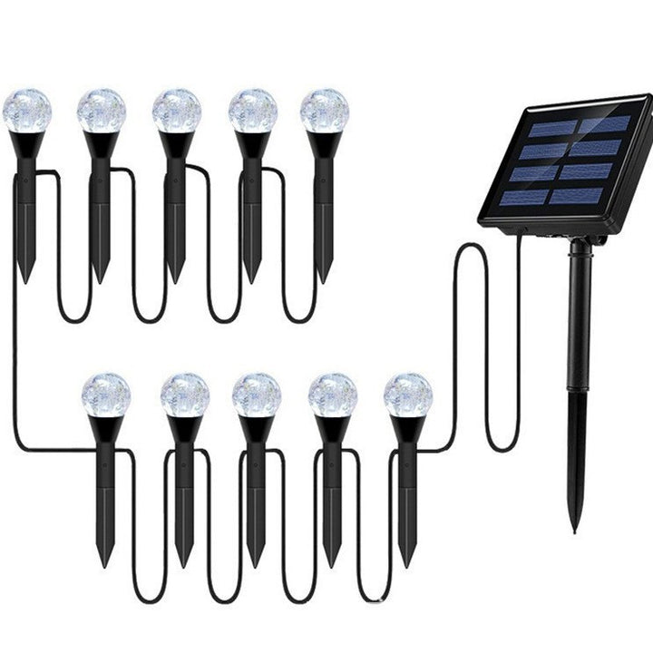 Crescent Moon Solarbelysning Hagespyd med Teksturert Akryl Diffusor og Varm Hvit LED Skanto