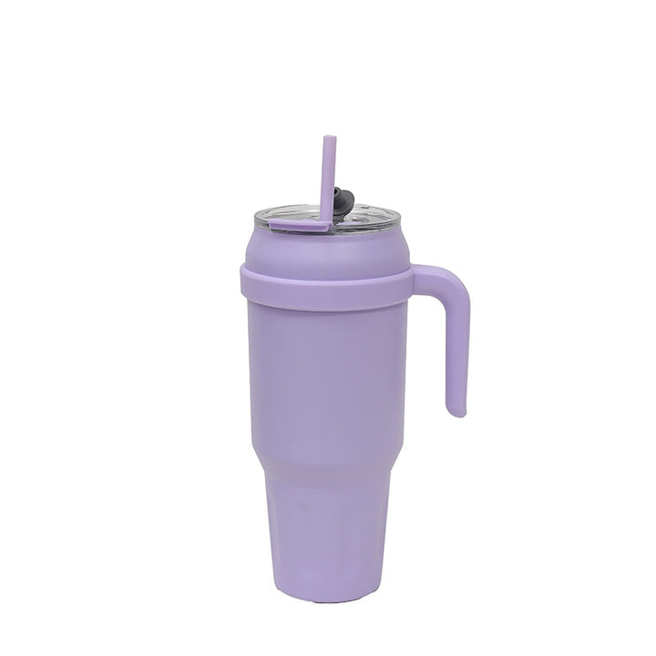 Dame Isolert To-Go-Kopp med Ergonomisk Håndtak og Fleksibel Strå Skanto