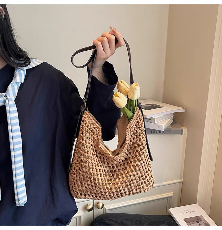 Tote bag i flettet materiale Skanto