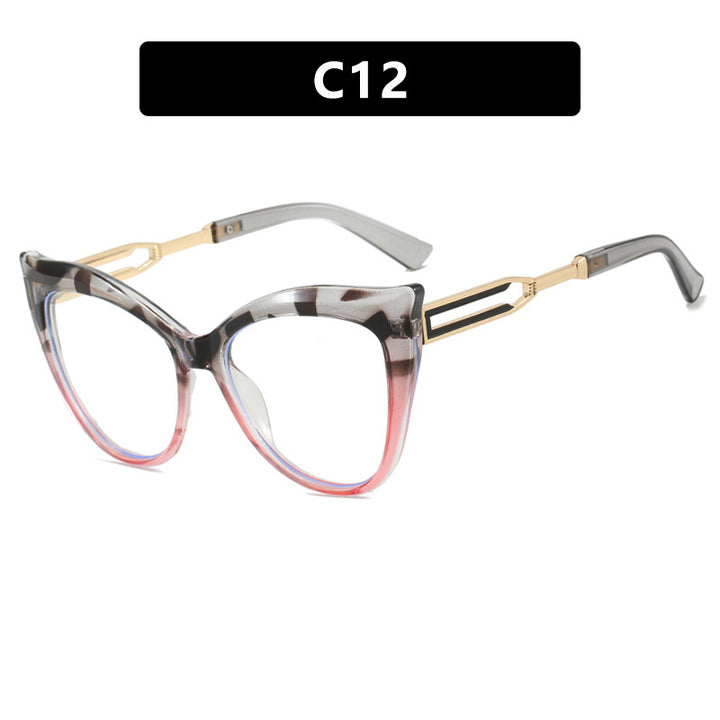 Dame cat-eye briller med elegant metallramme Skanto