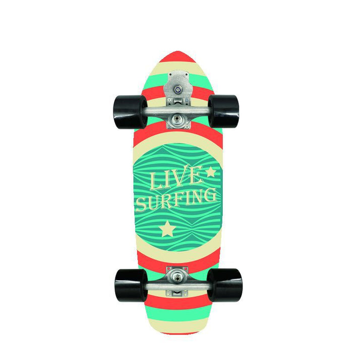 Retro-inspirert mini cruiser skateboard Skanto