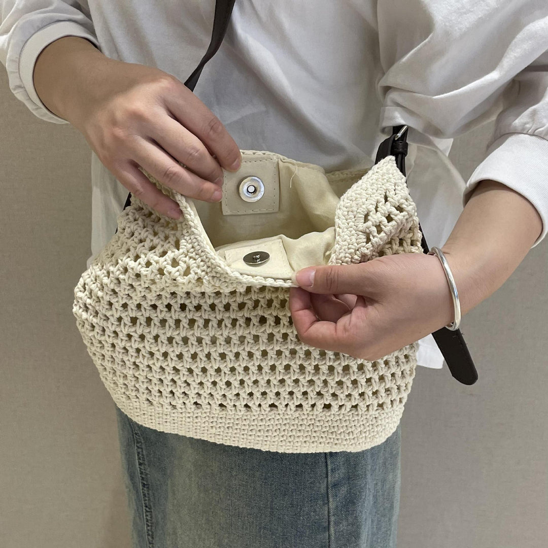 Tote bag i flettet materiale Skanto