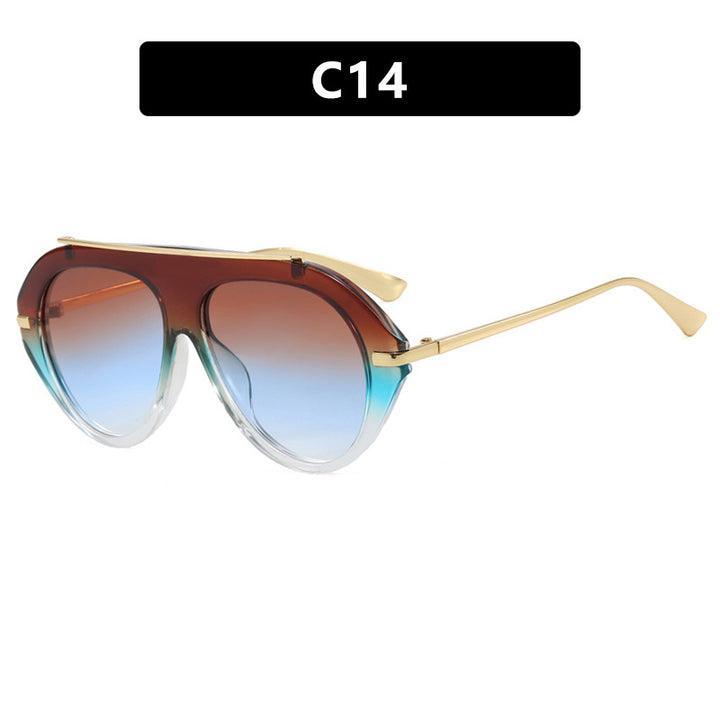 Dame solbrille i elegant heksagon-design Skanto