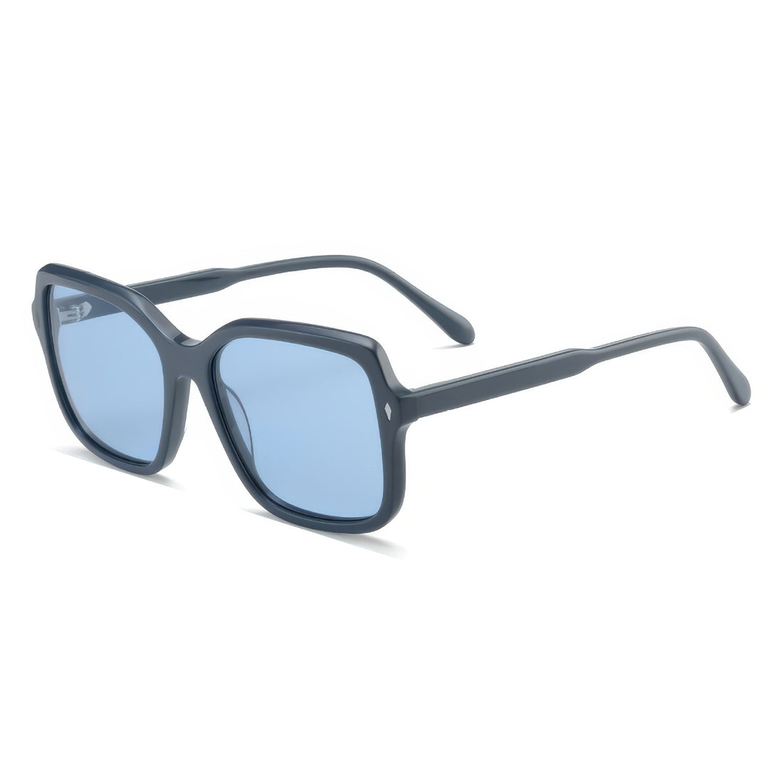 Dame oversized solbriller i moderne design med polariserte linser Skanto
