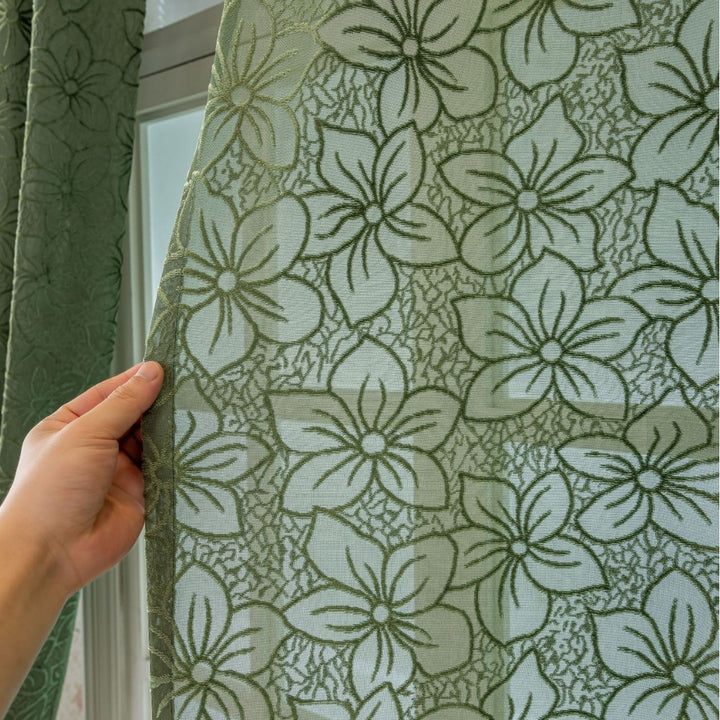 WoFloral Lace Curtain Skanto