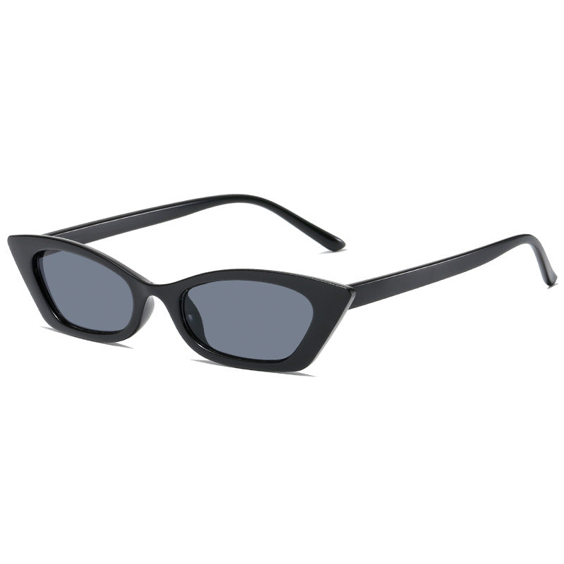 Damer moteriktig Cat-Eye solbrille med transparent ramme Skanto