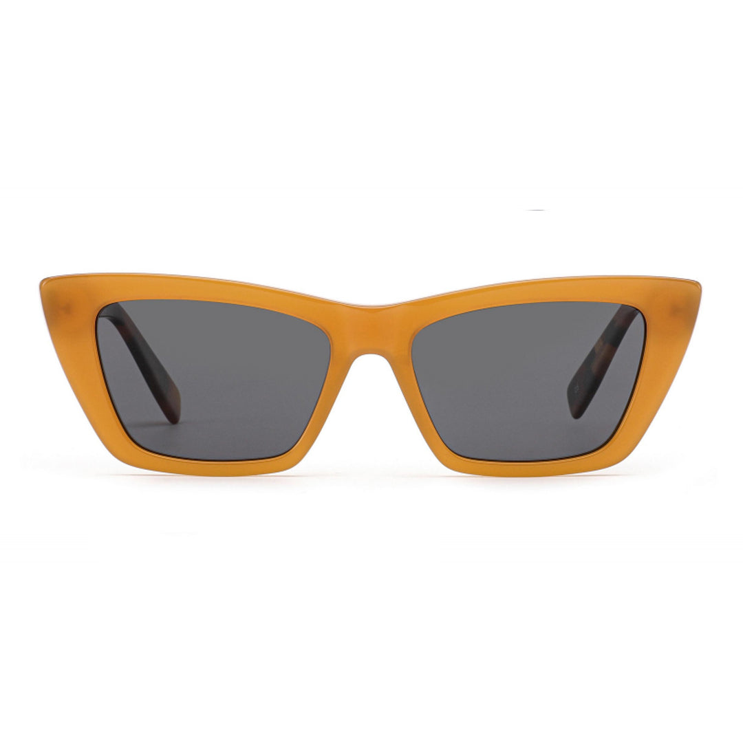 Dame solbrille i trendy, geometrisk design med høyverdig plastramme Skanto