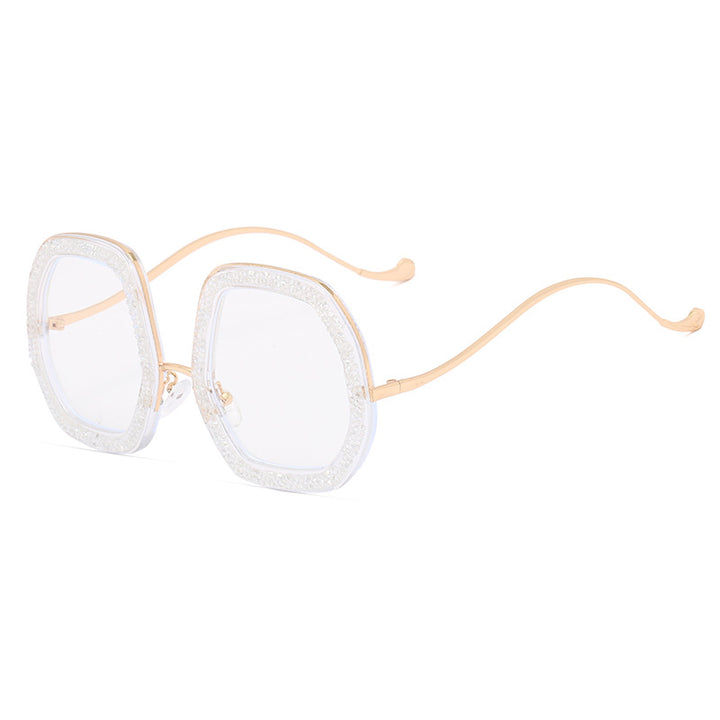 Damer ekstravagant solbrille med glitrende ramme Skanto