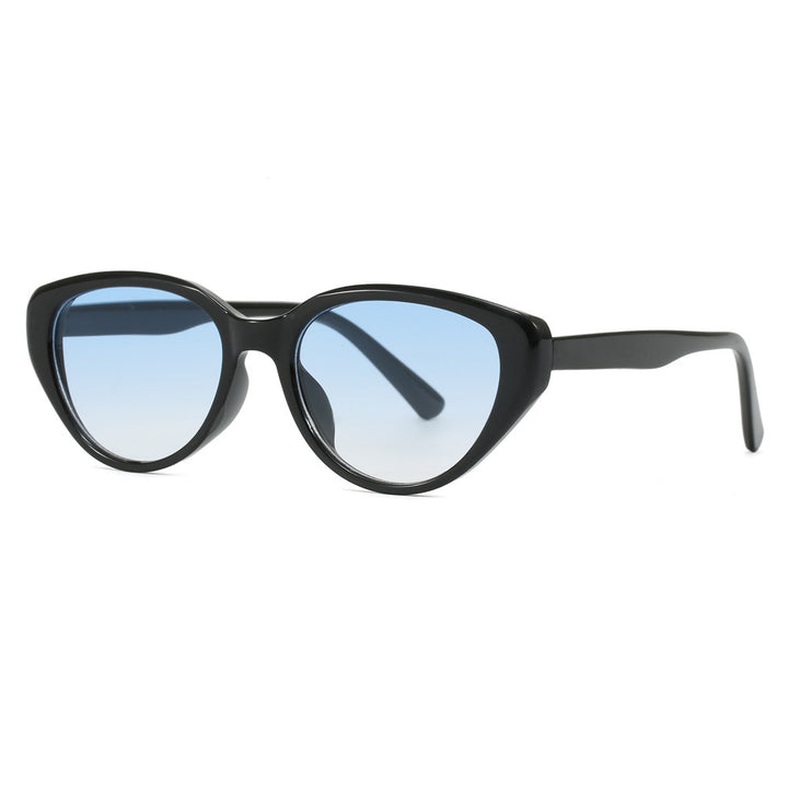 Dame Cat-Eye Solbriller med trendy leopardmønster Skanto