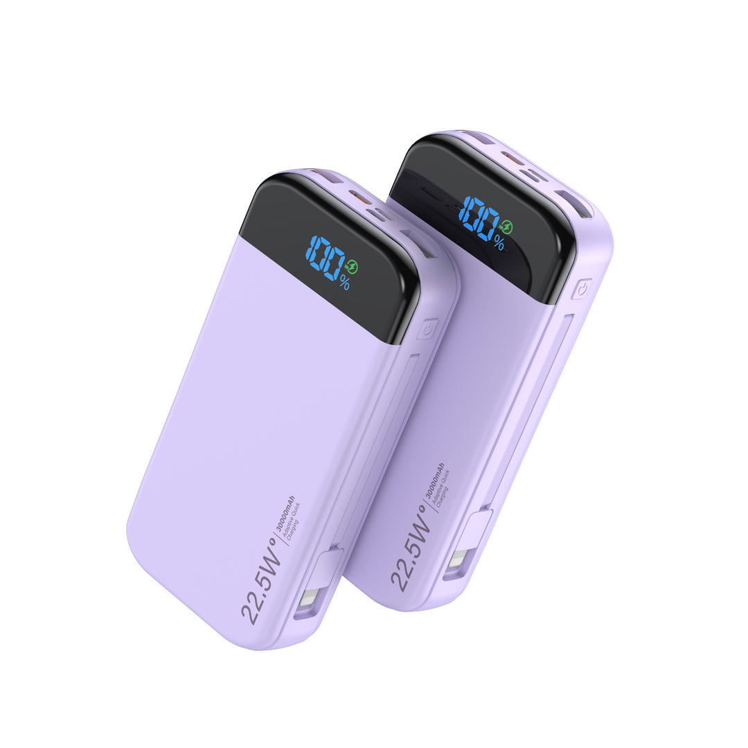 Høyytelses powerbank med LED-skjerm og hurtigladeteknologi Skanto