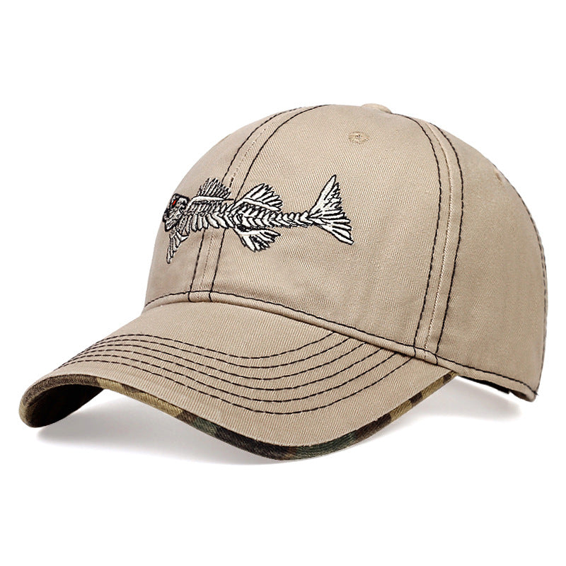 Menns Brodert Fisketema Baseball Caps Skanto