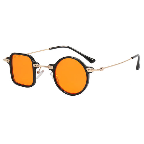 Dame elegant rund hybridbrille med kvadratisk design Skanto