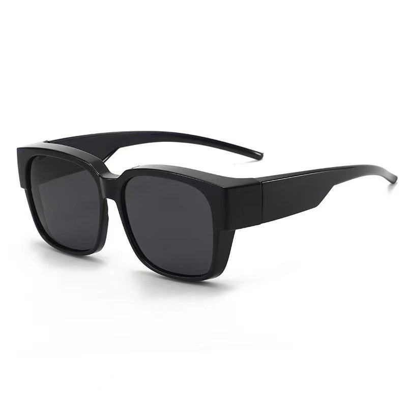 Dame oversized solbrille med geometrisk design Skanto