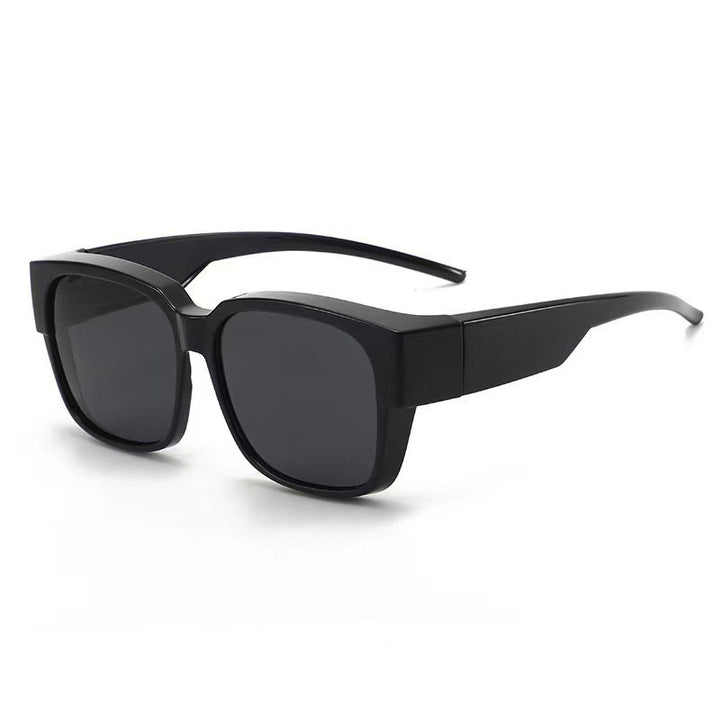 Dame oversized solbrille med geometrisk design Skanto