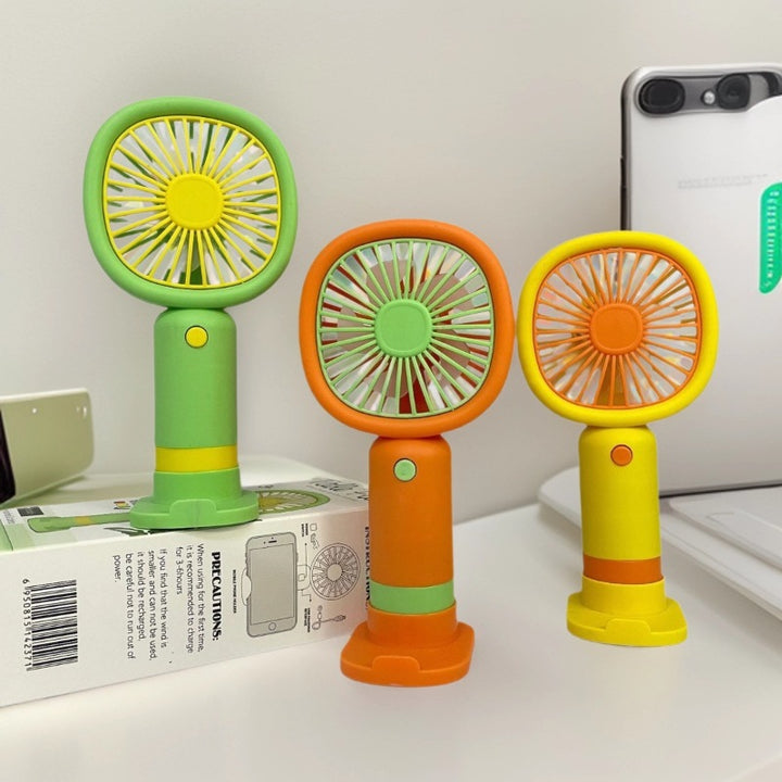 Unisex Håndholdt Vifte med ergonomisk design og praktisk ståfunksjon Skanto