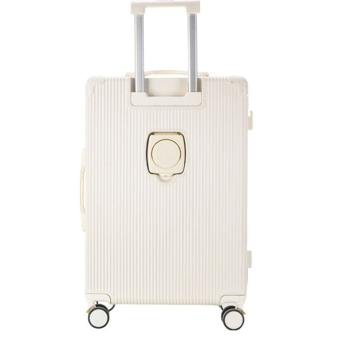 Unisex Premium Ribbet Compact Spinner Koffert Skanto