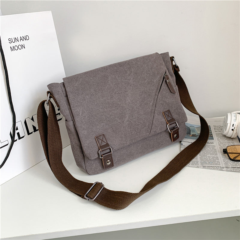 Multifunksjonell messenger bag med justerbar skulderrem Skanto