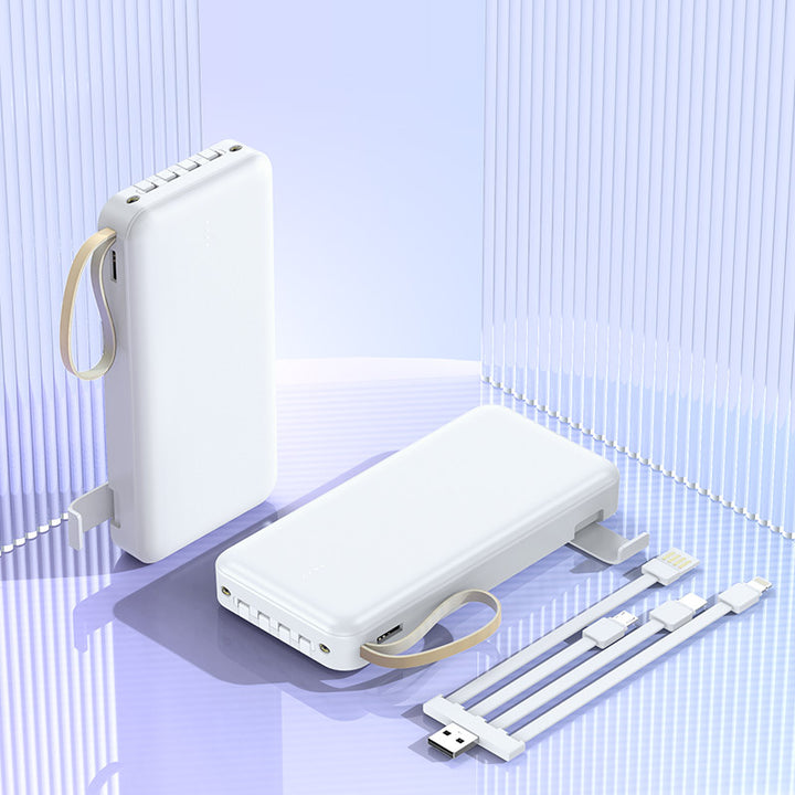 multifunksjonell Powerbank med integrert kabel Skanto