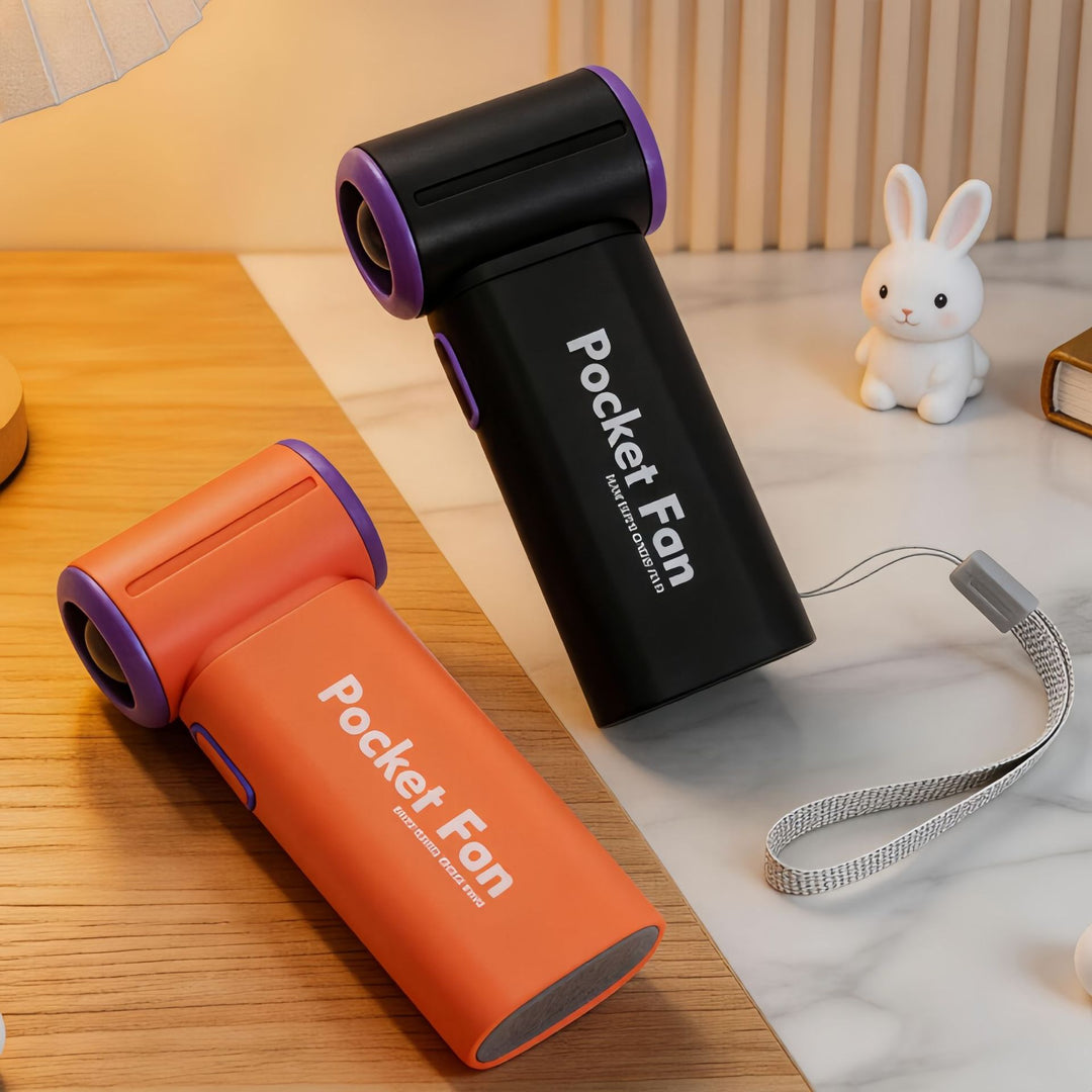 Unisex Bærbar Mini Vifte med LED-skjerm Skanto