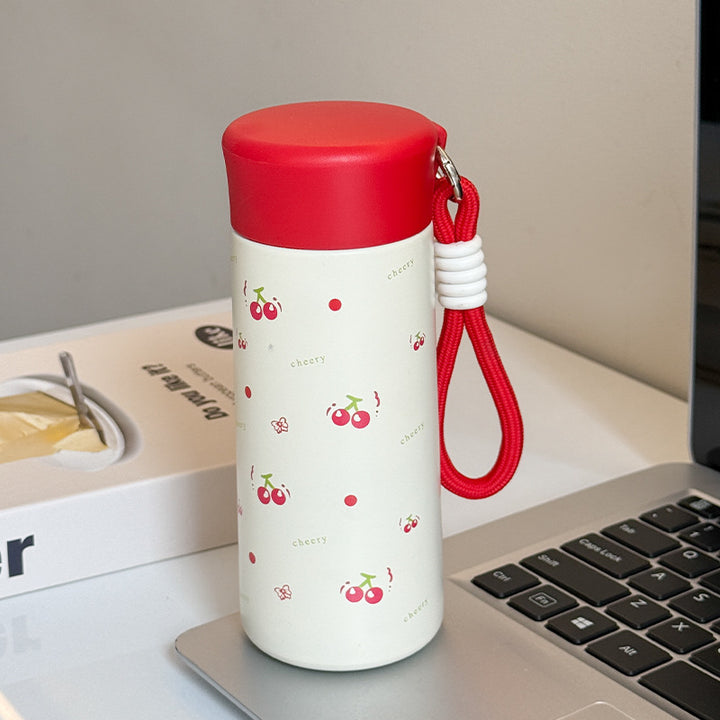 Damen Isoliertrinkflasche mit praktischem Trageband und verspieltem Design Skanto