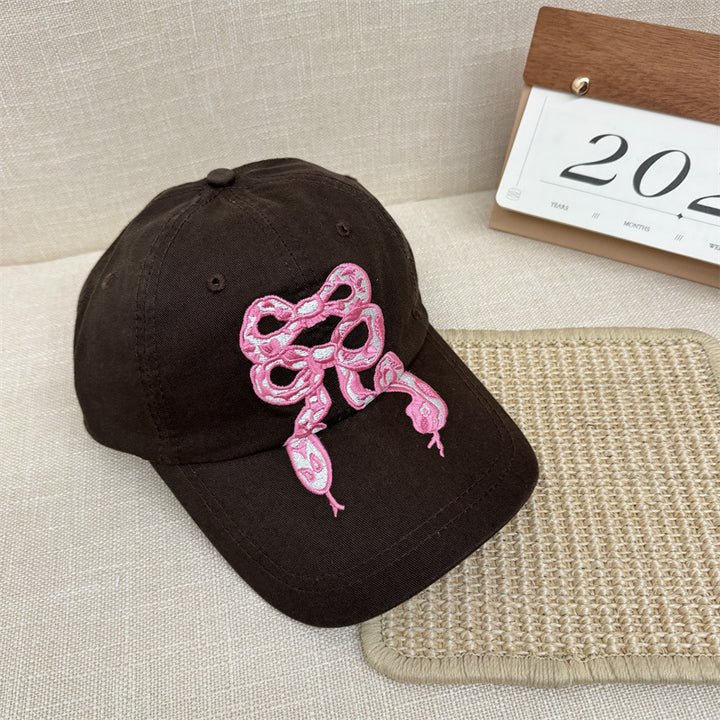 Damebroidered grafisk baseball caps Skanto