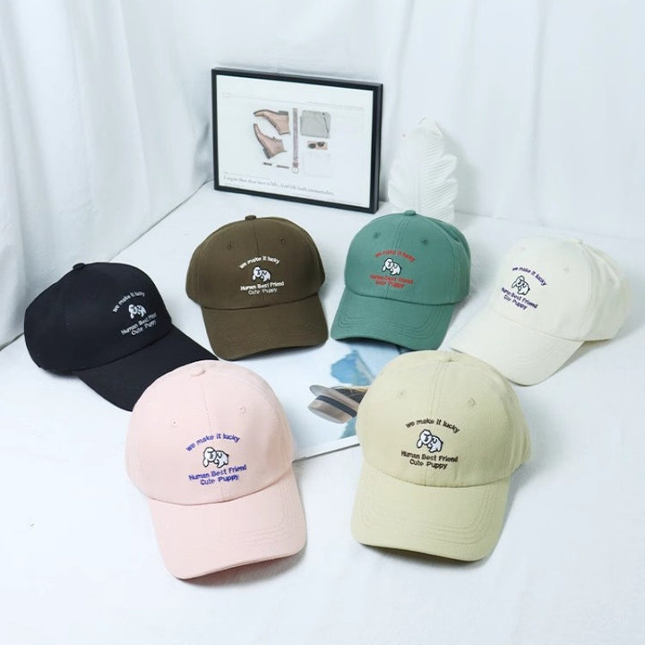 Kvinne Brodert Valpe-tema Baseball Cap Skanto