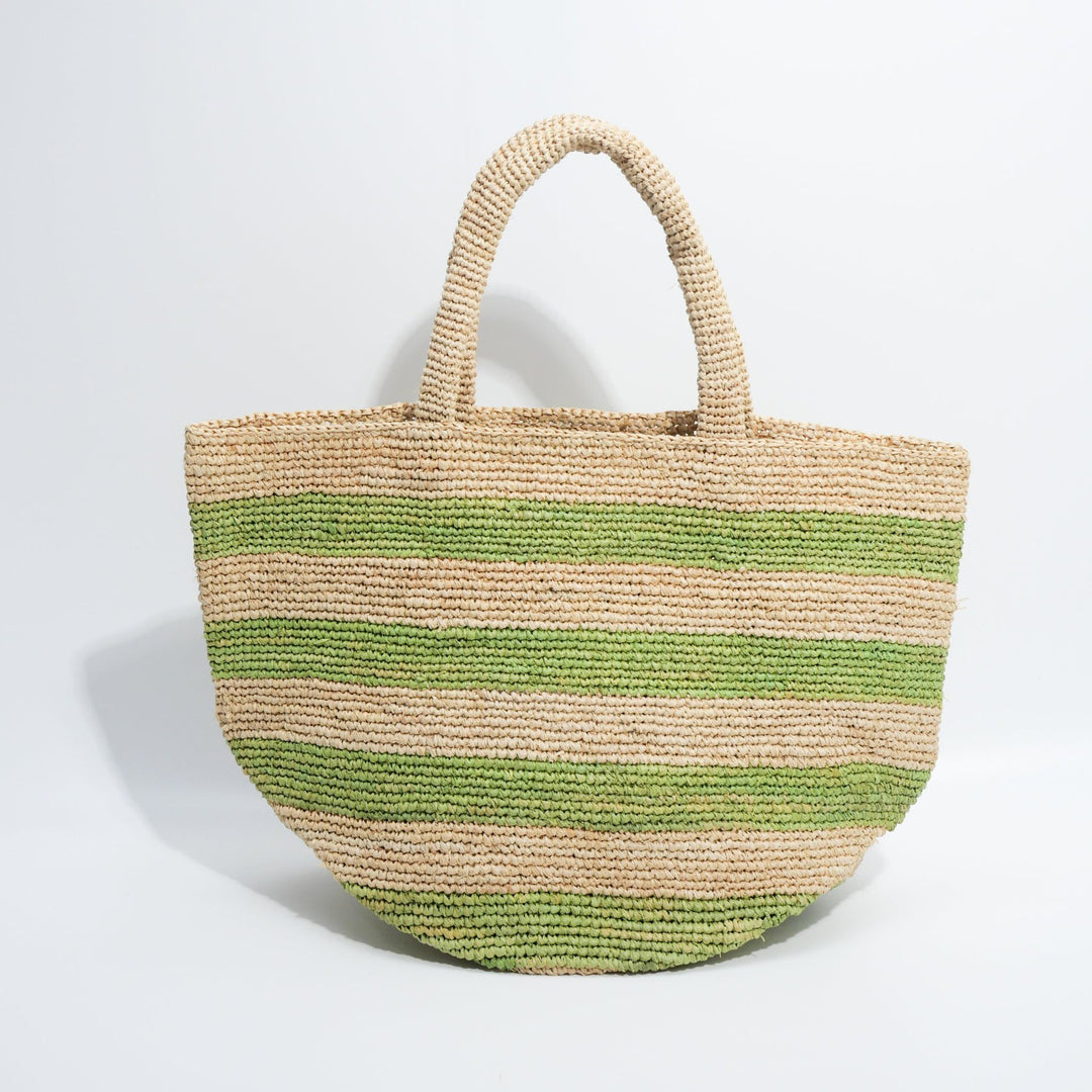 Håndlaget totebag i stripe mønster Skanto