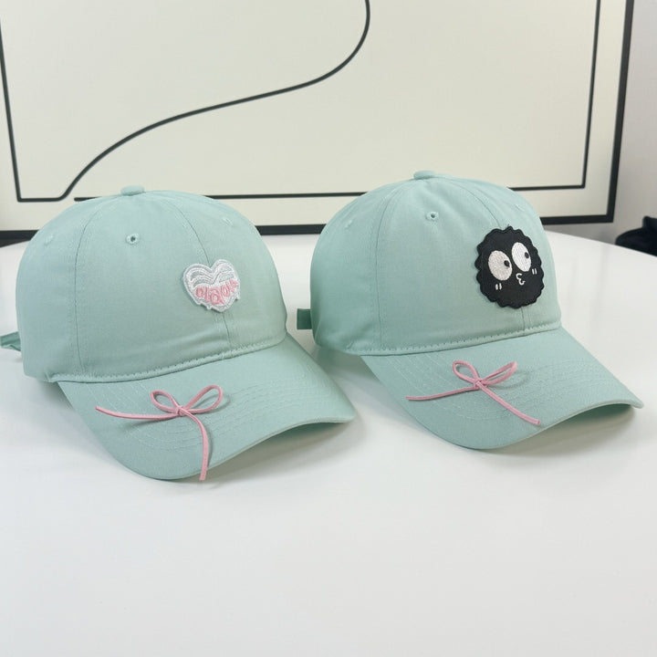 Kvinnes Justerbar Brodert Sløyfe Caps Skanto