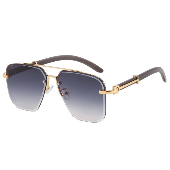 Dame Stilig Solbrille i elegant metallramme Skanto