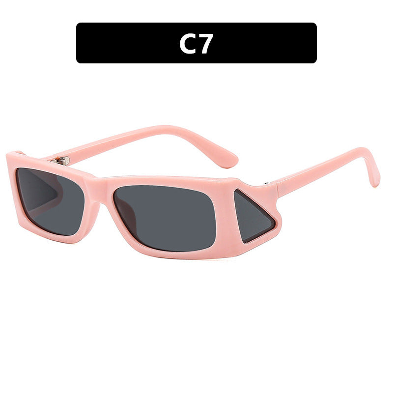 Damer ekstravagante solbrille i geometrisk design Skanto