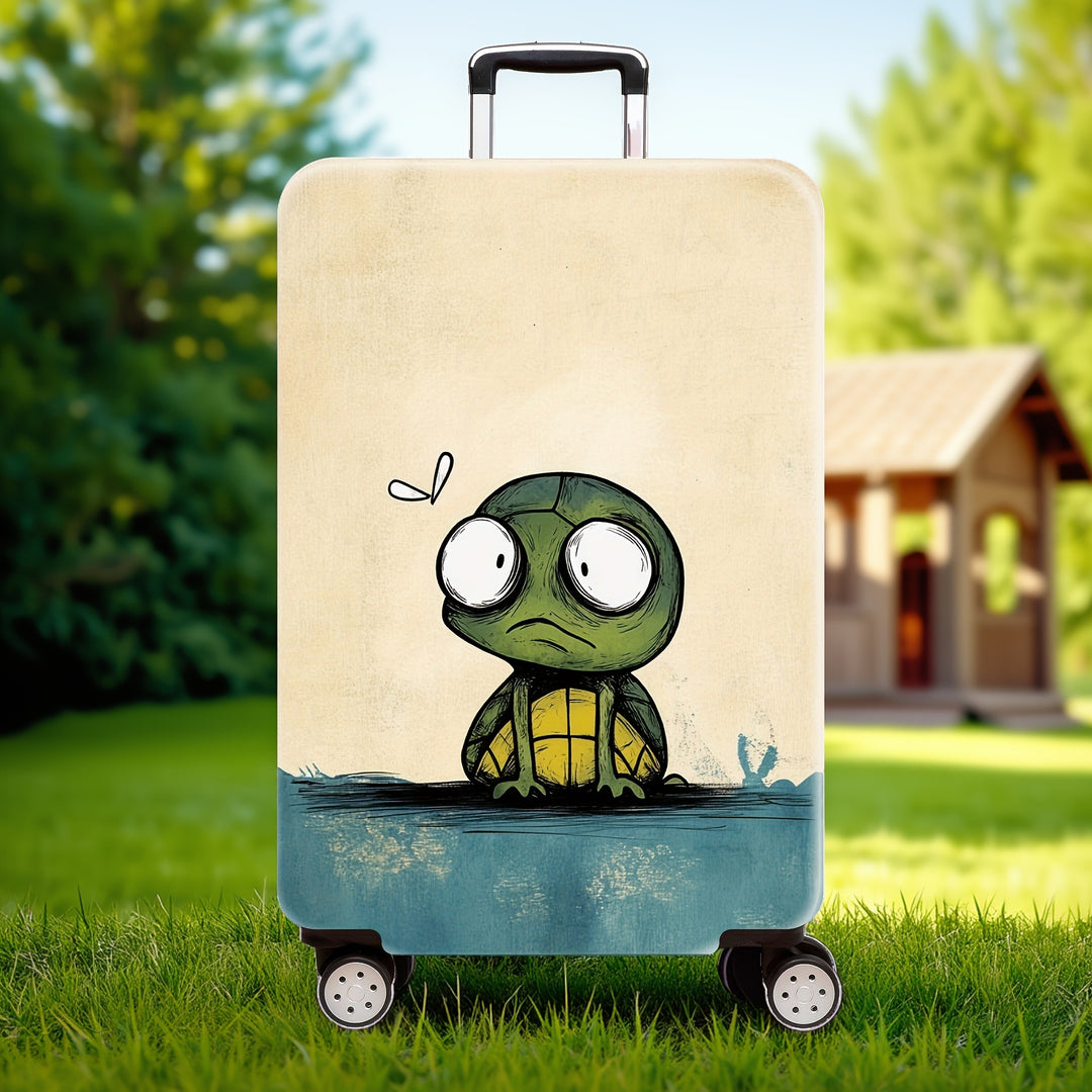 Cartoon Bull Design Hard Shell Suitcase Skanto