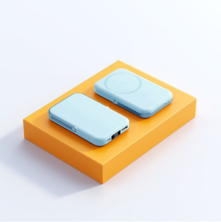 Bærbar trådløs powerbank med magnetfunksjon og digital skjerm Skanto