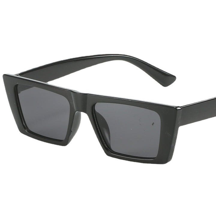 Dame geometrisk solbrille med trendy, firkantet ramme Skanto
