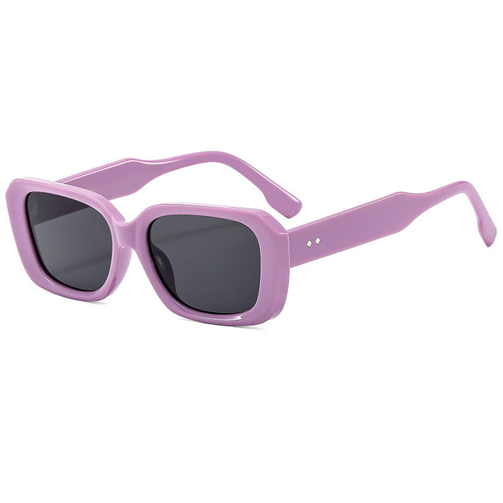 Dame stor firkantet solbrille med robust ramme og UV-beskyttelse Skanto