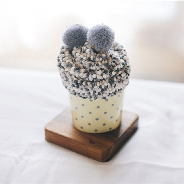 Skanto | Komfortabel Gave Pom Pom Cupcake Sokker