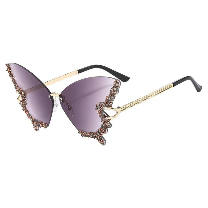 Dame ekstravagant Flügel-solbrille Skanto