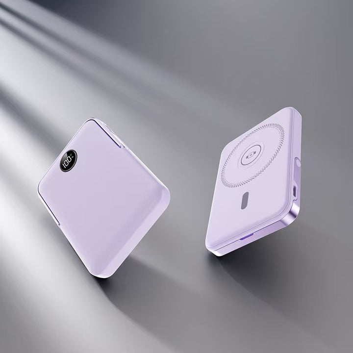 Powerbank med intelligent LCD-skjerm og trådløs ladefunksjon Skanto
