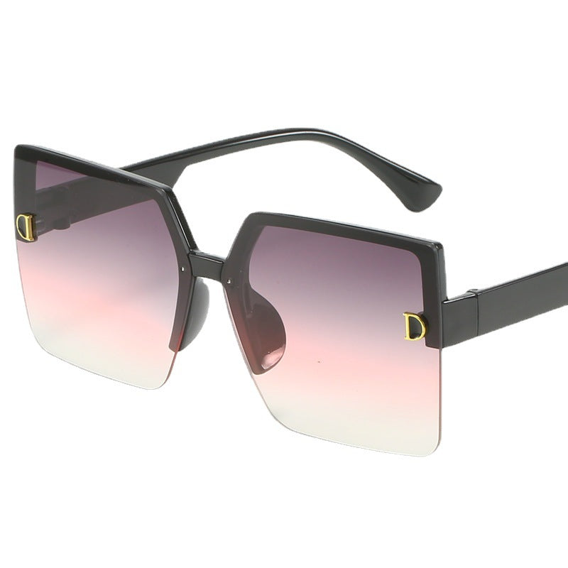 Damer oversized solbrille med høy kvalitet gradient Skanto